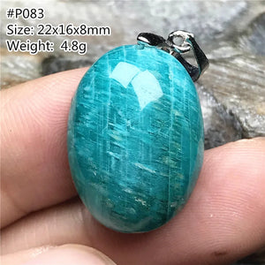 Natural Amazonite Crystal Pendant Jewelry Lucky Wealth Gift