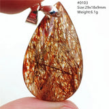 Natural Copper Rutilated Quartz 7 Pendant Necklace Green Rutilted Jewelry