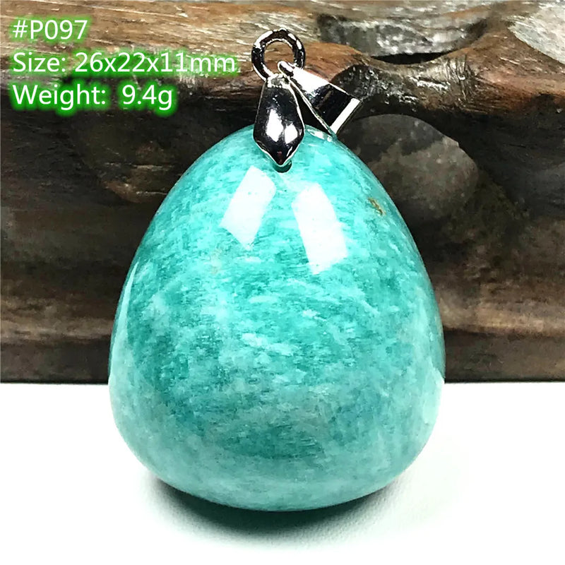 Natural Amazonite Pendant Jewelry For Women Men Healing Love Gift
