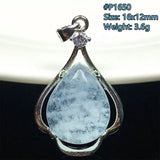 Aquamarine Necklace Pendant Luck Love Healing Crystal Stone Beads