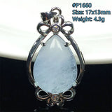 Aquamarine Necklace Pendant Luck Love Healing Crystal Stone Beads