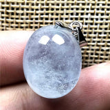Natural Aquamarine Pendant Jewelry Silver Gemstone Necklace Pendant AAAAA