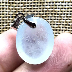 Natural Aquamarine Pendant Jewelry Silver Gemstone Necklace Pendant AAAAA