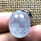 Natural Aquamarine Pendant Jewelry Silver Gemstone Necklace Pendant AAAAA