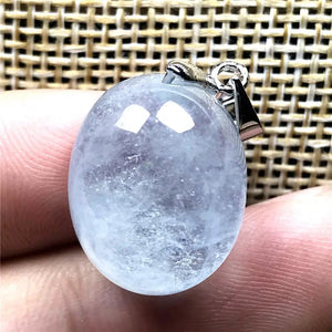 Natural Aquamarine Pendant Jewelry Silver Gemstone Necklace Pendant AAAAA
