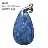 Natural Kyanite Crystal Necklace Pendant Jewelry For Woman