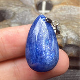 Natural Kyanite Crystal Pendant Jewelry Water Drop Stone AAAAA