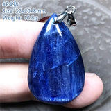 Natural Kyanite Pendant Healing Gift Reiki Crystal Beads Cat Eye Stone Silver