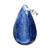 Natural Kyanite Pendant Jewelry Cat Eye Effect Silver Water Drop Stone