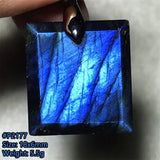 Labradorite Stone Pendant Natural Light Crystal Beads Silver Jewelry
