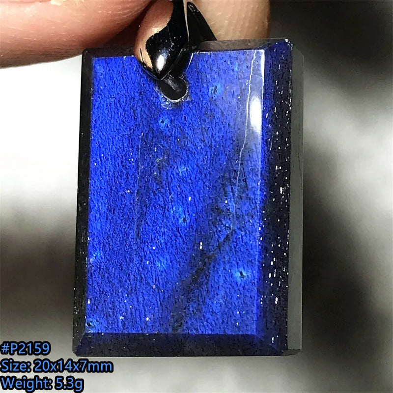 Labradorite Stone Pendant Natural Light Crystal Beads Silver Jewelry