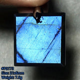 Labradorite Stone Pendant Natural Light Crystal Beads Silver Jewelry