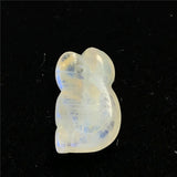 Natural Light Moonstone Pendant For Women Lady Man Fox Carved Crystal Beads