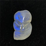Natural Light Moonstone Pendant Lady Man Fox Carved Crystal Beads AAAAA