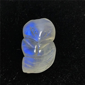 Natural Light Moonstone Pendant Lady Man Fox Carved Crystal Beads AAAAA