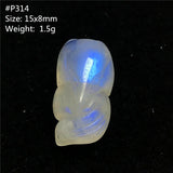 Moonstone Pendant Fox Carved Crystal Beads Love Healing Gift