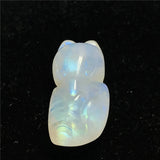 Moonstone Pendant Carved Fox Crystal Beads Love Luck Healing Gift