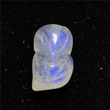 Moonstone Pendant 14x8x6mm Fox Carved Crystal Beads