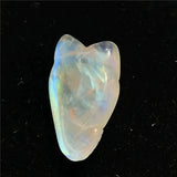 Natural Light Moonstone Pendant Fox Carved Crystal Beads Healing Jewelry