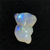Moonstone Pendant Fox Carved Crystal Beads Luck Healing Stone Jewelry