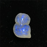 Moonstone Pendant Fox Carved Crystal Beads Luck Love Healing Stone