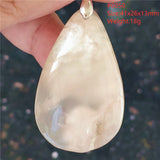Natural Cherry Agate Gemstone Pendant Crystal Necklace Water Drop