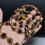 Natural Colorful Tiger Eye Stone Bracelet - Wealth Gift Crystal Beads