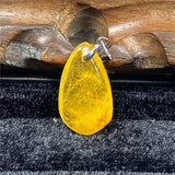 Natural Rutilated Pendant Jewelry 28x16x8mm For Wealth Luck Gift
