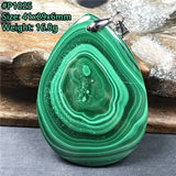 Green Malachite Chrysocolla Crystal Pendant For Women Men Gift