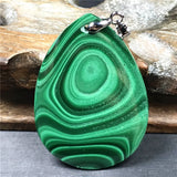 Green Malachite Chrysocolla Crystal Pendant For Women Men Gift