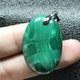 Natural Green Malachite Chrysocolla Pendant 32x21x7mm