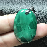 Natural Green Malachite Chrysocolla Pendant 32x21x7mm
