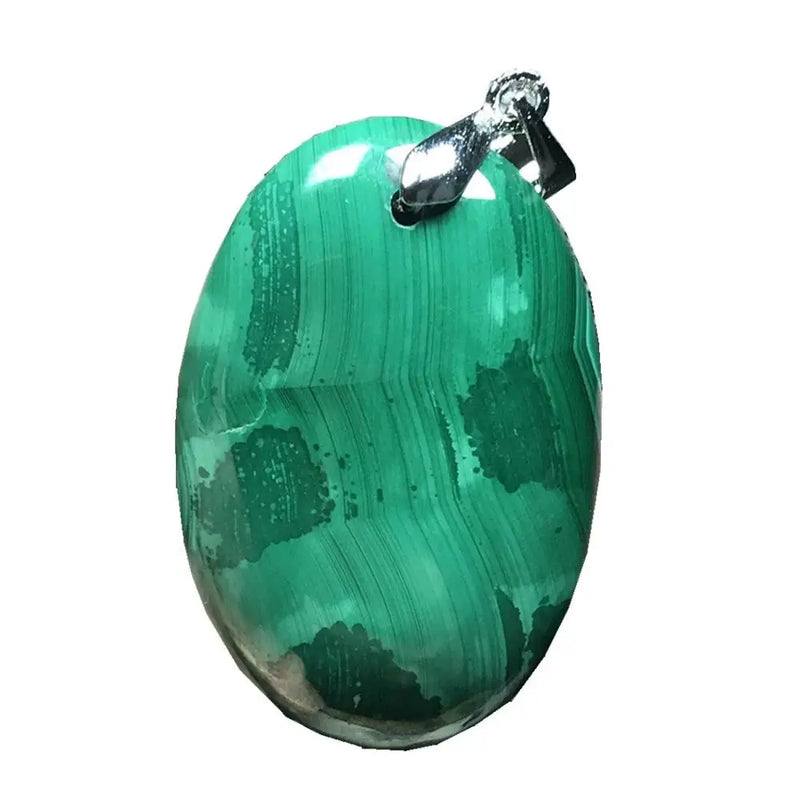 Natural Green Malachite Chrysocolla Pendant 32x21x7mm