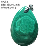 Natural Green Malachite Chrysocolla Pendant Jewelry AAAAA