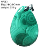 Natural Green Malachite Chrysocolla Pendant Jewelry AAAAA