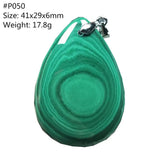Natural Green Malachite Chrysocolla Pendant Jewelry AAAAA