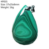 Natural Green Malachite Chrysocolla Pendant Jewelry AAAAA