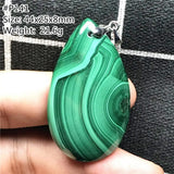 Natural Green Malachite Chrysocolla Pendant 29x20x10mm
