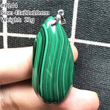 Natural Green Malachite Chrysocolla Pendant 29x20x10mm