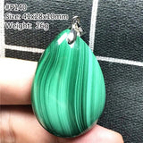 Natural Green Malachite Chrysocolla Pendant 29x20x10mm