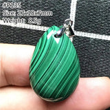 Natural Green Malachite Chrysocolla Pendant 29x20x10mm