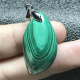 Green Malachite Chrysocolla Pendant Silver Crystal Beads Horse Eye Gemstone