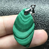 Green Malachite Chrysocolla Pendant Silver Crystal Beads Horse Eye Gemstone
