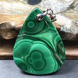 Natural Malachite Chrysocolla Pendant Jewelry Silver Crystal AAAAA