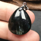 Green Seraphinite Crystal Pendant 22x19x9mm Silver Gemstone AAAAA
