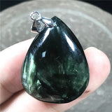 Natural Green Seraphinite Crystal Pendant Jewelry For Women Men