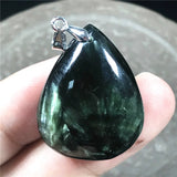 Natural Green Seraphinite Crystal Pendant Jewelry For Women Men