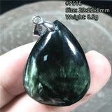 Natural Green Seraphinite Crystal Pendant Jewelry For Women Men