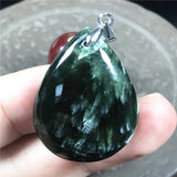 Natural Green Seraphinite Pendant For Women Men