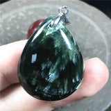 Natural Green Seraphinite Pendant For Women Men